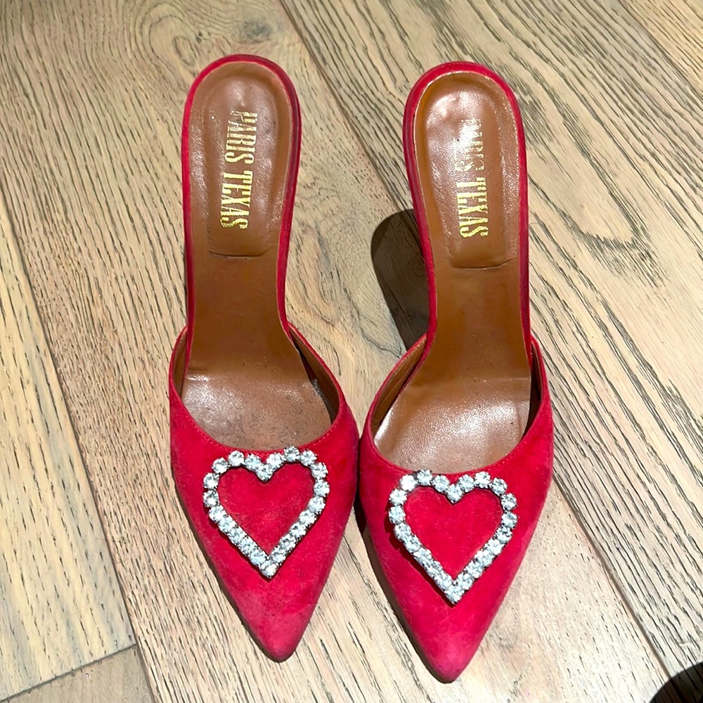 -Great condition limited edition Paris Texas heart heels hot pink size 37